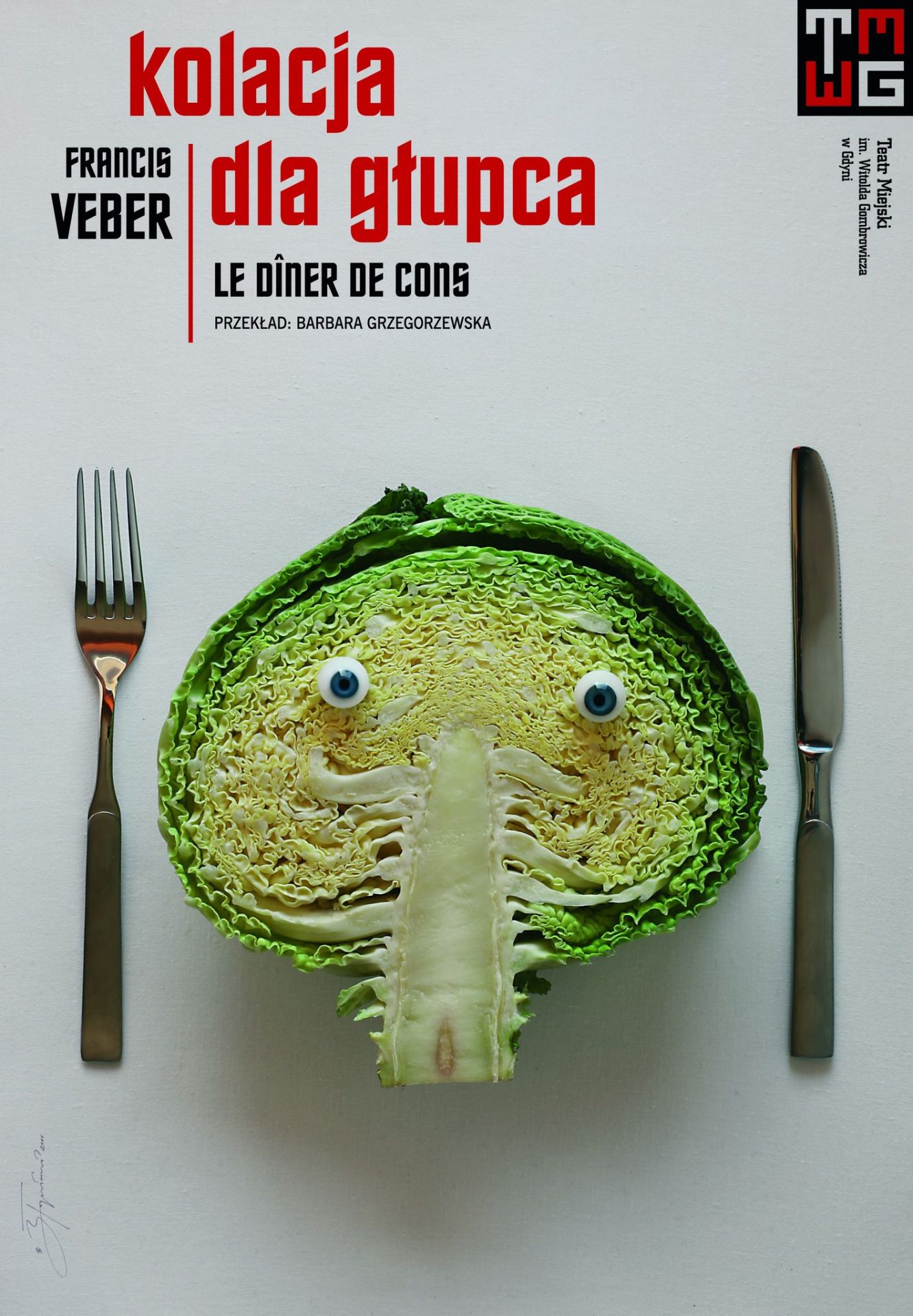 Plakat KOLACJA DLA GŁUPCA