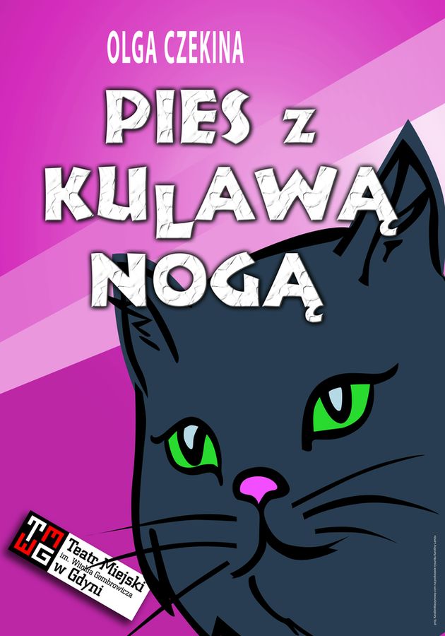 Plakat PIES Z KULAWĄ NOGĄ
