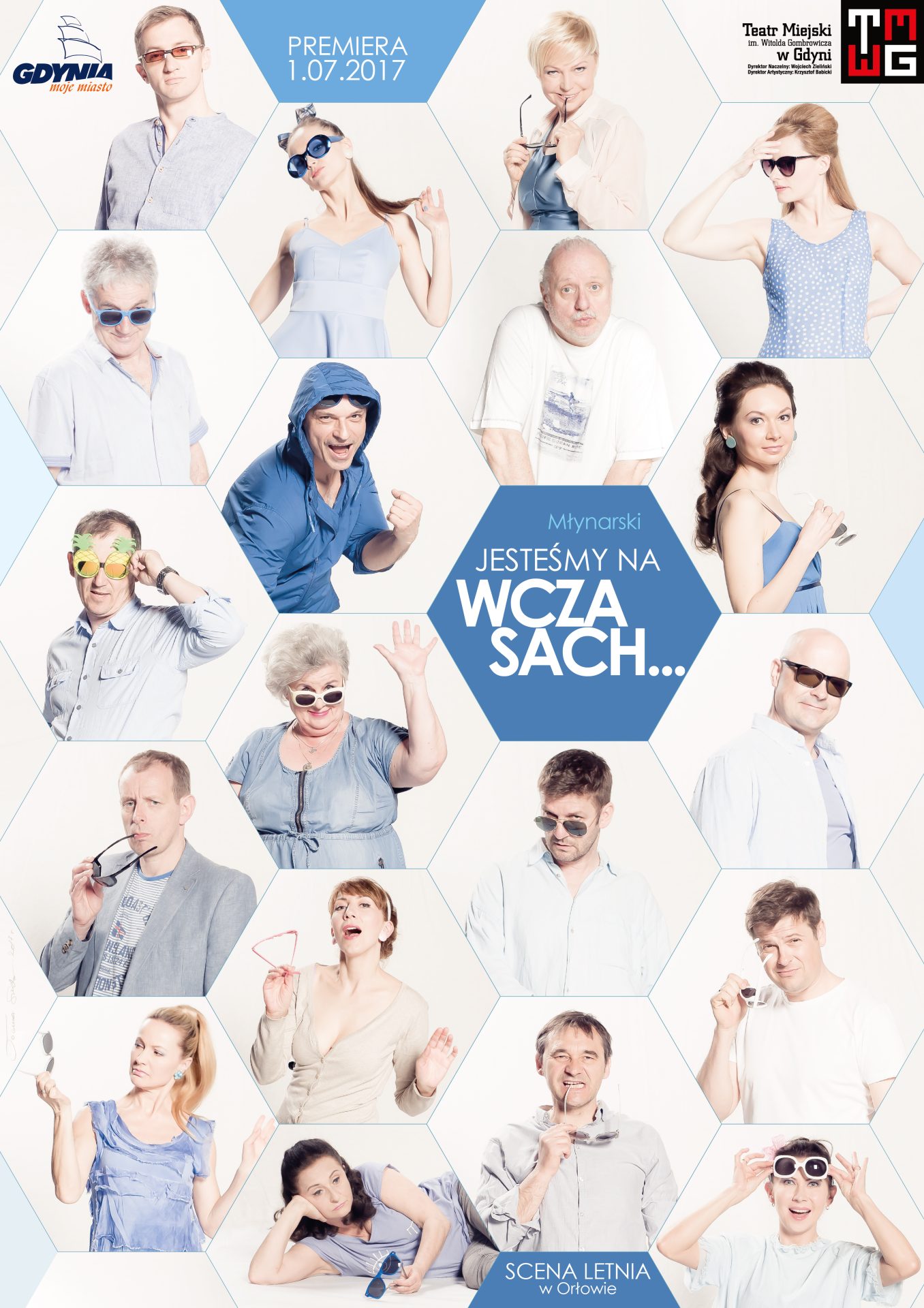 Plakat JESTEŚMY NA WCZASACH ...
