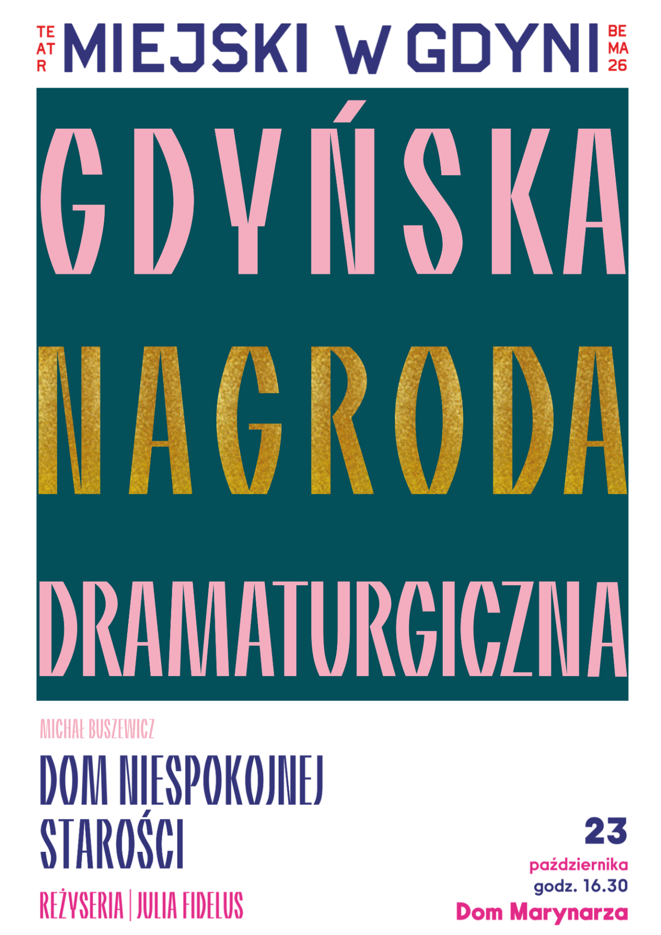 Plakat Dom niespokojnej starości